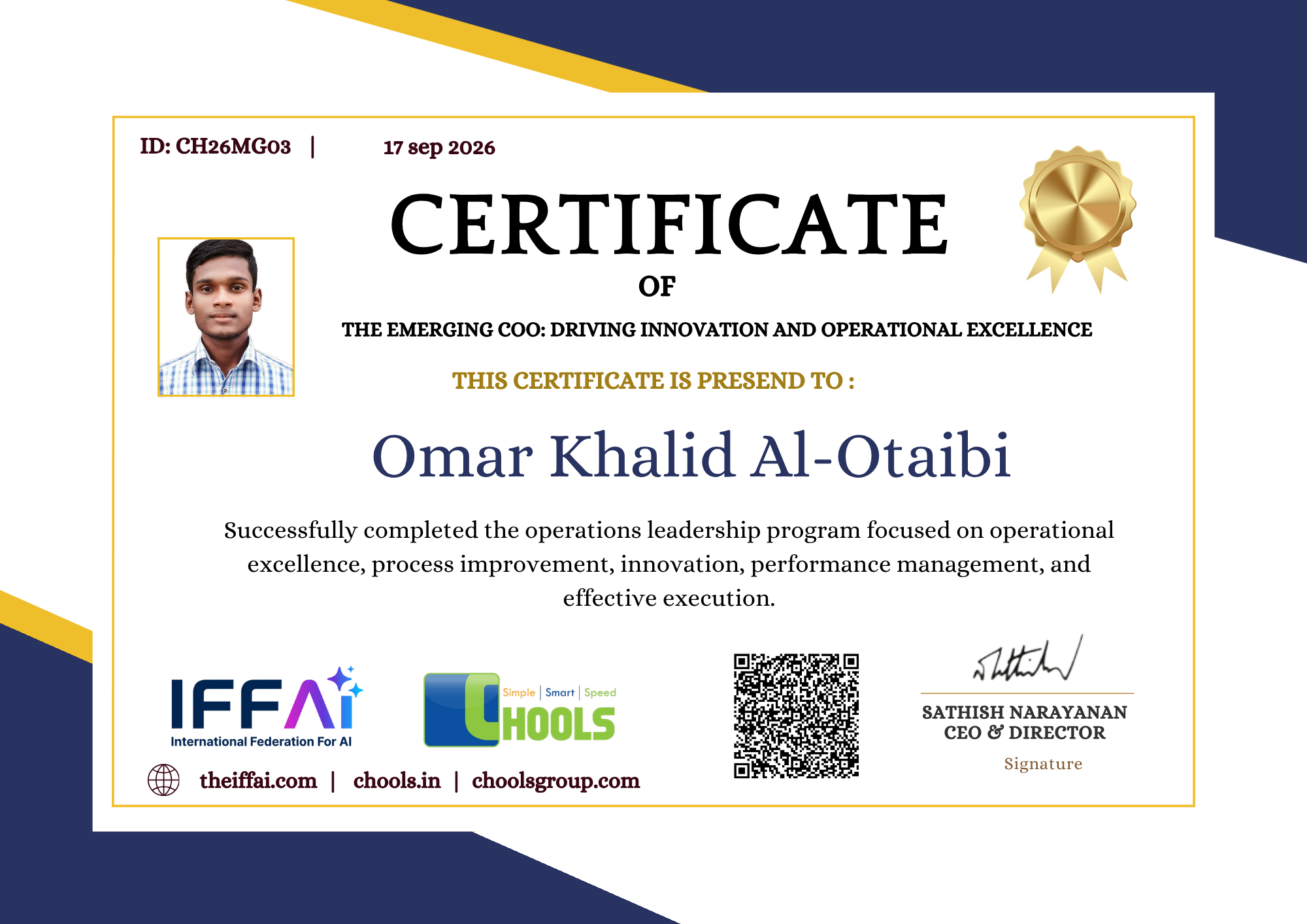 Management Programs Certificate